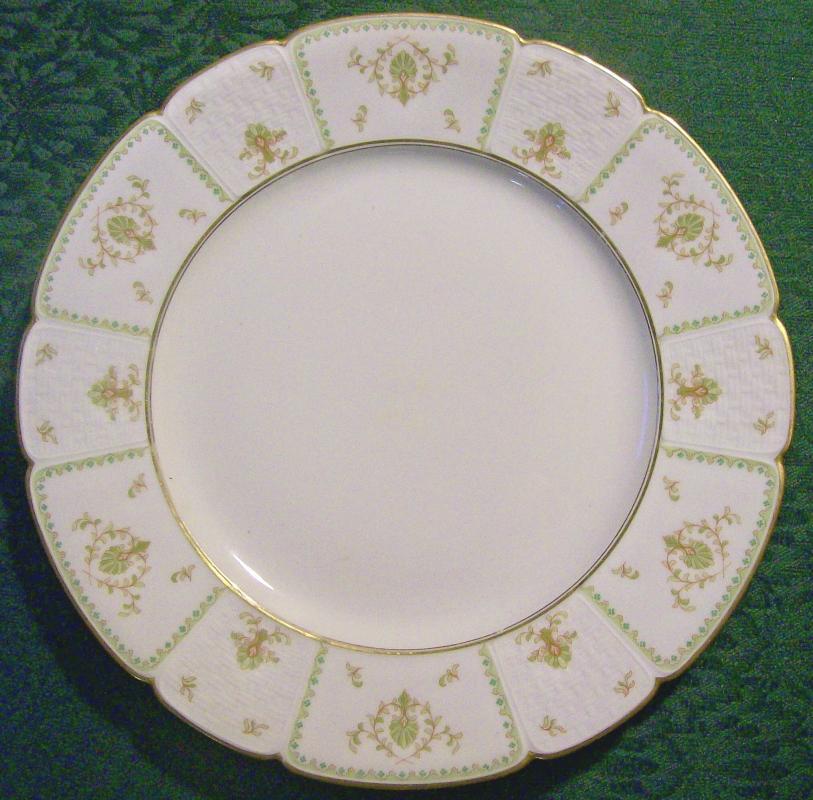 Gerard Dufraisseix & Abbot Limoges Plate Basketweave Border Ca 1941 9 7/8