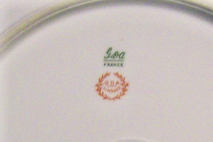 Gerard Dufraisseix & Abbot Limoges Plate Basketweave Border Ca 1941 9 7/8