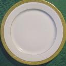 T&V Limoges Gold-Encrusted Plate Early 1900's