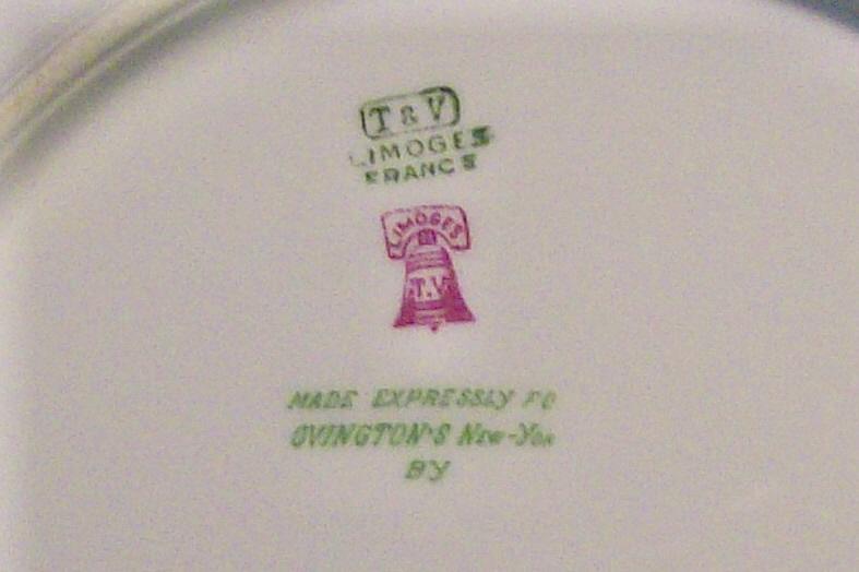 T&V Limoges Gold-Encrusted Plate Early 1900's