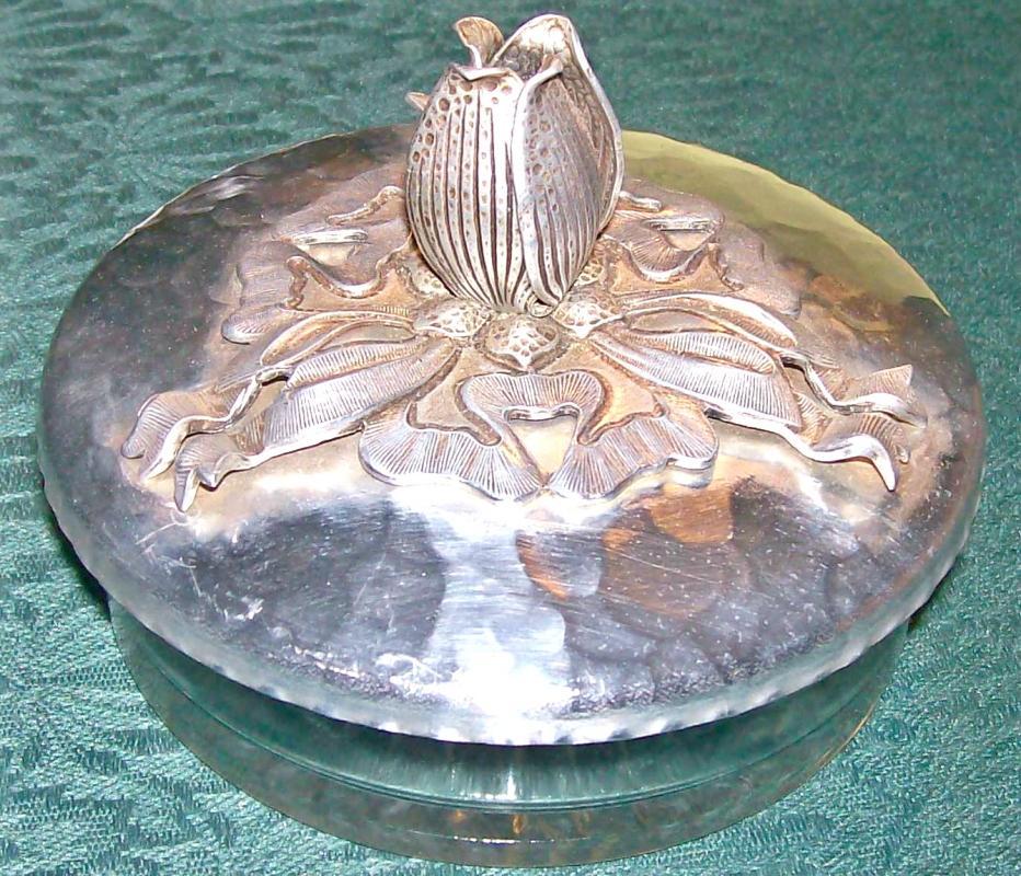 Rodney Kent Hand-Wrought Aluminum Tulip Dresser Jar