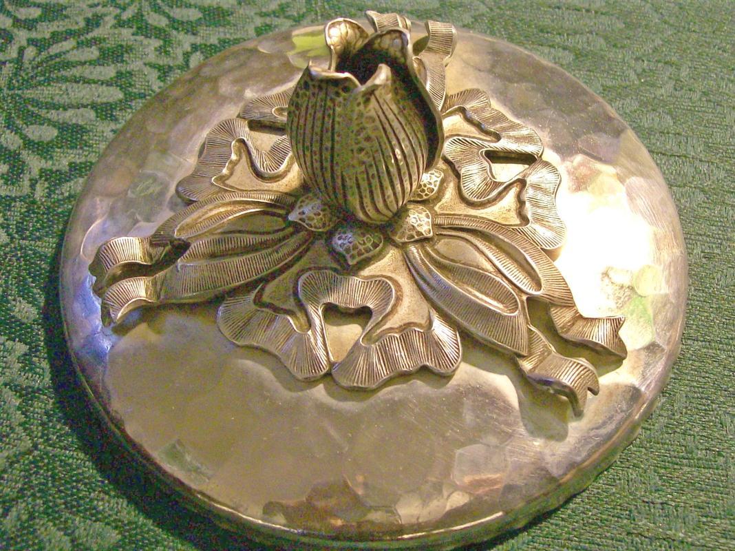 Rodney Kent Hand-Wrought Aluminum Tulip Dresser Jar