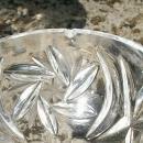 Lead Crystal Salt Cellar Set: Hexagonal Pedestal Base
