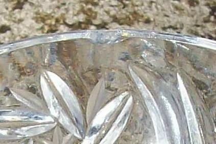 Lead Crystal Salt Cellar Set: Hexagonal Pedestal Base