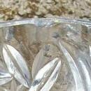 Lead Crystal Salt Cellar Set: Hexagonal Pedestal Base
