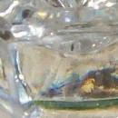 Lead Crystal Salt Cellar Set: Hexagonal Pedestal Base