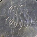 Merrill Shops Sterling Silver Trivet with Monogram