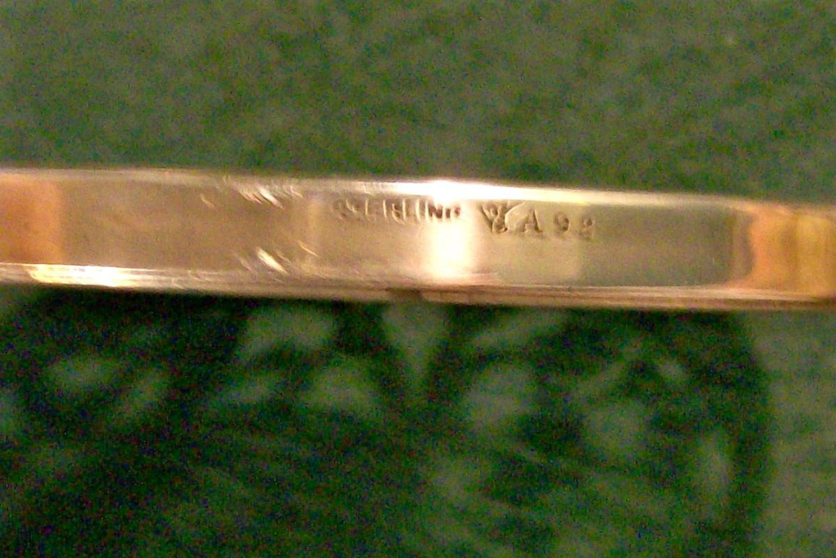 Merrill Shops Sterling Silver Trivet with Monogram