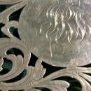 Merrill Shops Sterling Silver Trivet with Monogram