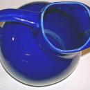 Hall Ceramic Ball Pitcher Cobalt Blue #633 1938-40's 2 Qt