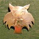 Taxco Mexican Silver Comical Cat Pendant/Brooch