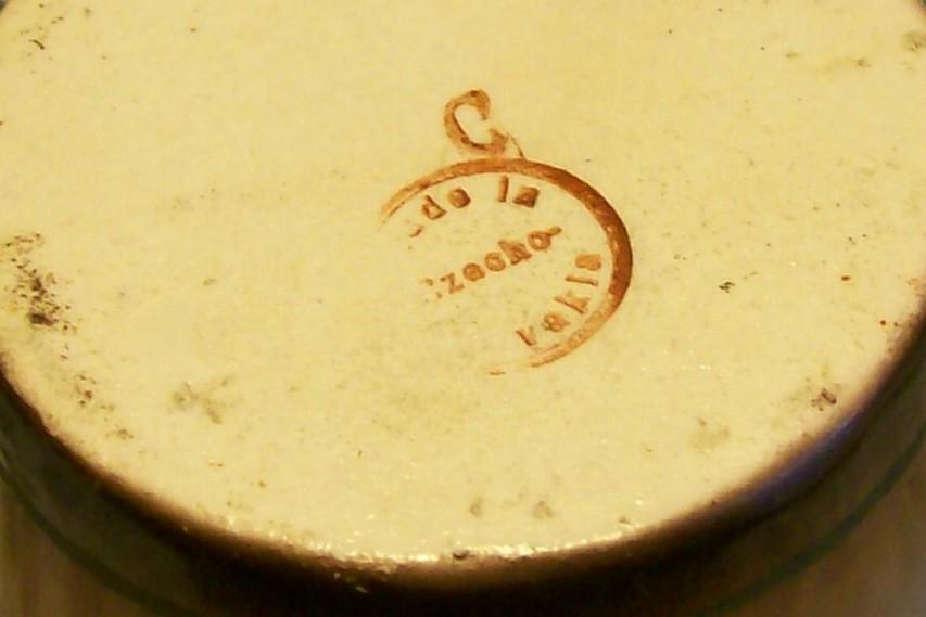 Czechoslovakian Ceramic Vase with Poppy Decal Ca. 1930's 5.25