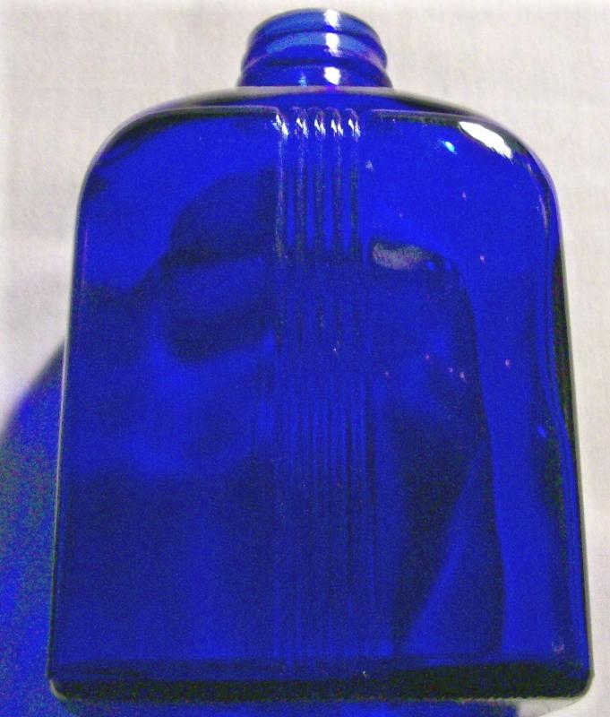 Art Deco Bottle: Cobalt Blue