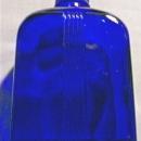 Art Deco Bottle: Cobalt Blue