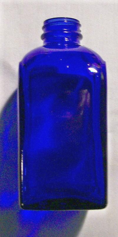 Art Deco Bottle: Cobalt Blue