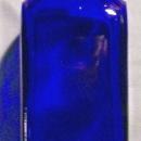 Art Deco Bottle: Cobalt Blue