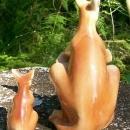 Kangaroo & Joey Nester Salt & Pepper Shakers: Blue Ridge Mtns/Bill's Place/Pennsylvania Souvenir
