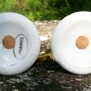 Florida Souvenir Ceramic Salt & Pepper Shakers Colonialware Flaming Candlesticks