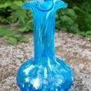 Pilgrim Spatter Glass Pitcher in Blue