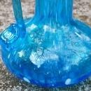 Pilgrim Spatter Glass Pitcher in Blue