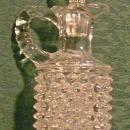 Albany Model Flint Clear Glass Dew Drop Cruet with Stopper 1890's