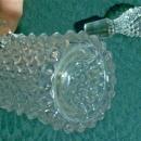 Albany Model Flint Clear Glass Dew Drop Cruet with Stopper 1890's