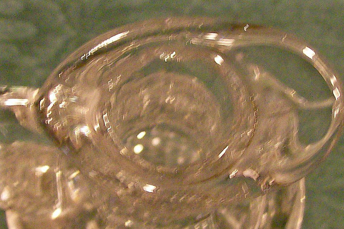 Albany Model Flint Clear Glass Dew Drop Cruet with Stopper 1890's