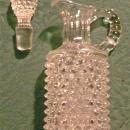 Albany Model Flint Clear Glass Dew Drop Cruet with Stopper 1890's