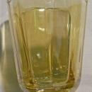 Carnival Glass Goblet with Airtwist Stem