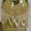 Carnival Glass Goblet with Airtwist Stem