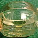 Silver Deposit Cut/Engraved Glass Open Sugar Arts & Crafts Sterling