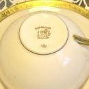 Royal Bayreuth Gold Encrusted Cup & Saucer: Grapevine Motif ROB24