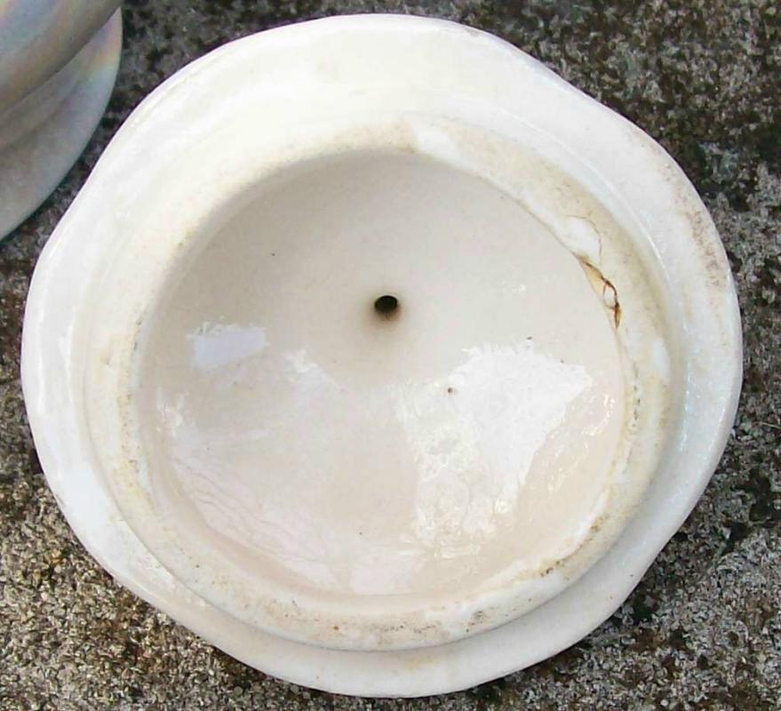 Czechoslovakian Teapot: Soap Bubble Luster/ Cobalt Trim