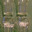 Coca-Cola Glass Tumbler Set of 4: Soda Fountain 1950's-60's