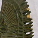 Tropical Hardwood Carving: Bust of Woman with Headdress