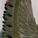 Tropical Hardwood Carving: Bust of Woman with Headdress