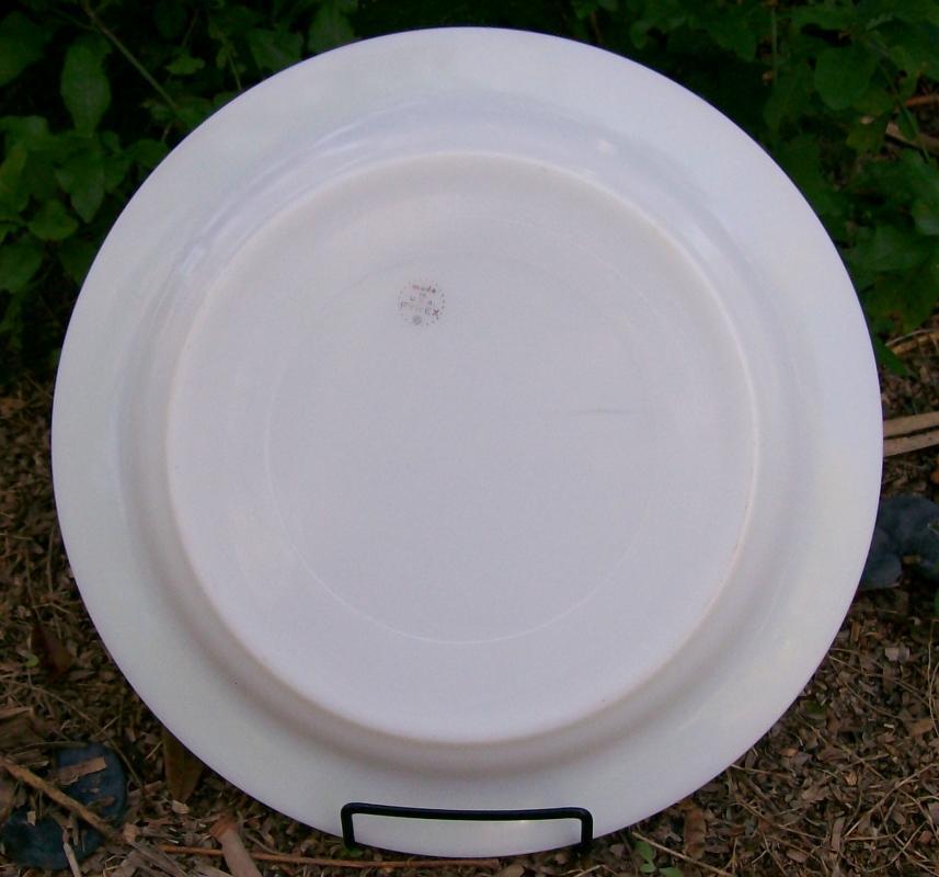 Pyrex Lime-Green Band Chop Plate 12 3/8