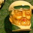 Miniature Toby-style Ceramic Salt & Pepper Shakers: 1930's Japan