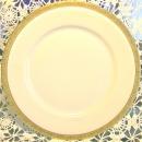 Royal Bayreuth Gold Encrusted Ceramic Plate: ROB24 Grapevine Motif
