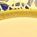 Royal Bayreuth Gold Encrusted Ceramic Plate: ROB24 Grapevine Motif
