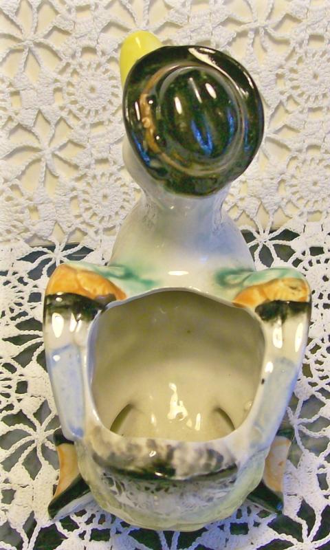 Duck Figural Ceramic Cream Pitcher 1930's Japan Anthropomorphic