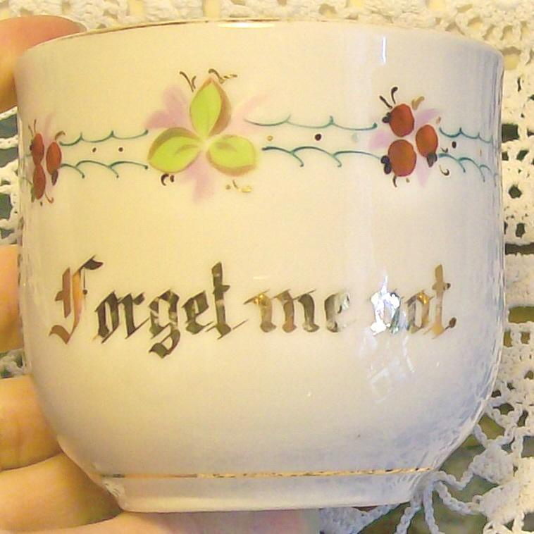 Limoges Porcelain Mustache Mug