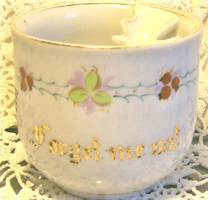 Limoges Porcelain Mustache Mug