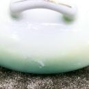 R. S. Germany Porcelain Cream & Sugar Set Ca. 1900 Green & White Poppies