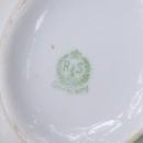 R. S. Germany Porcelain Cream & Sugar Set Ca. 1900 Green & White Poppies