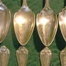 Wallace Astoria Silver-Plate Orange Spoon Set of 10 Ca. 1898 Monogram S