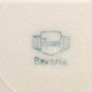 Thomas Bavaria Pansy Flower Ceramic Plate with Wide Gold Band Early 1900's