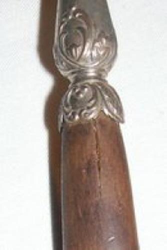 1800's Animal Horn & Wood Serving Fork 10