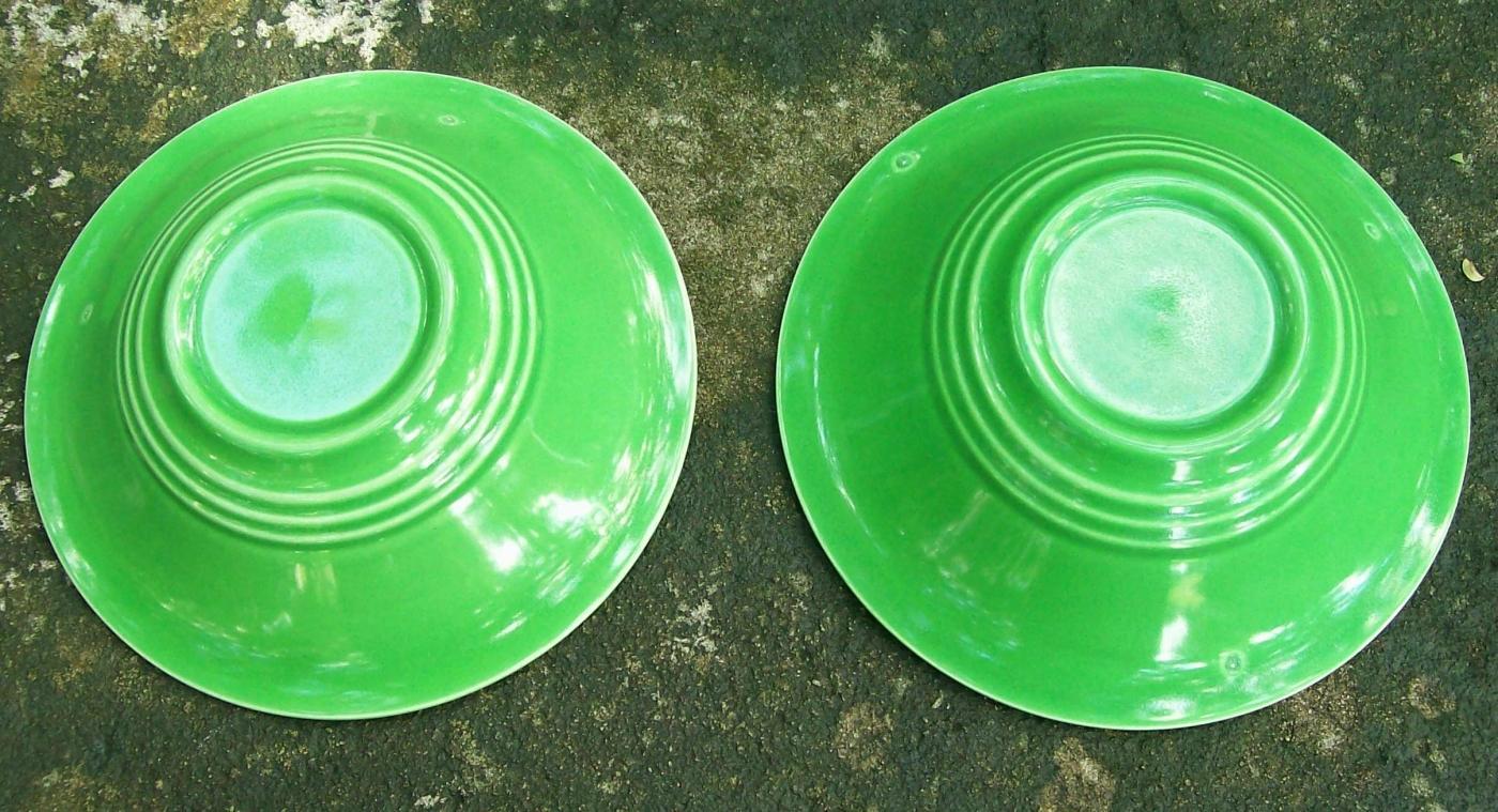 Laughlin Harlequin Medium Green 36s Oatmeal Ceramic Bowl 6.5