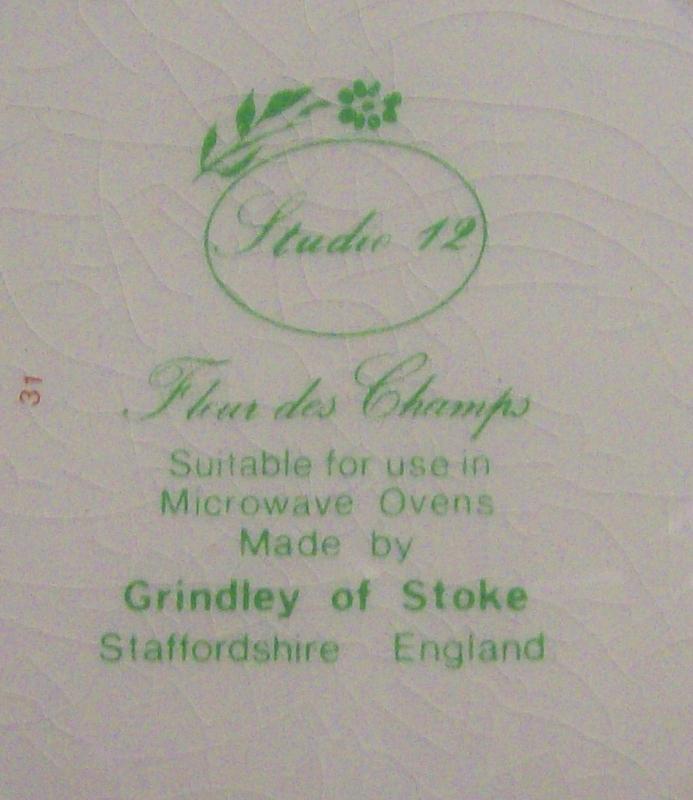 Grindley Fleur des Champs/ Studio 12 Salad Plate Set of 6 Early '80's